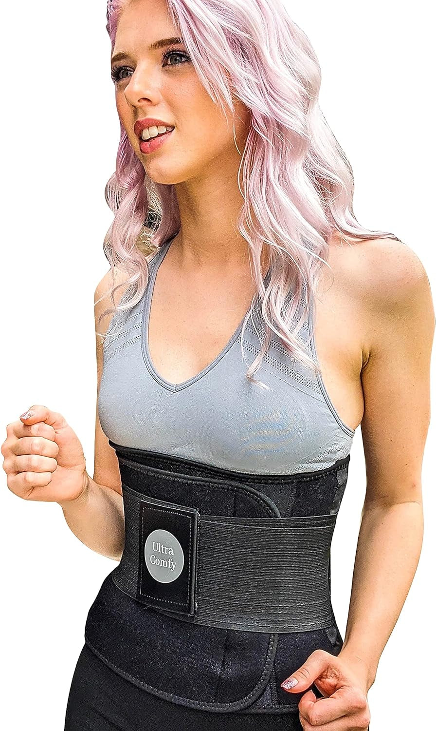 Sweat Waist Trainer for Women & Men Workout Trimmer Postpartum Belly Wrap